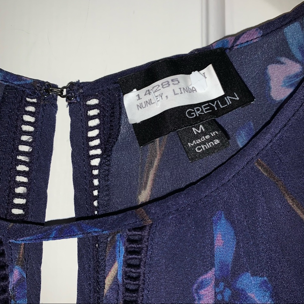 Anthropologie Greylin Floral Silk Tank, size Medium - Picture 2 of 9